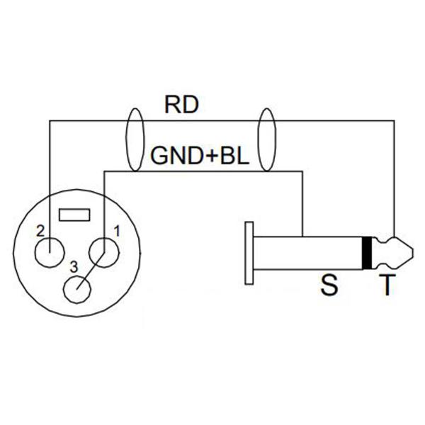 XLR female auf Klinken 2 pol Mikrofonkabel Analog & AES